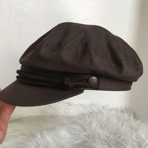 Britton Fiddler cap, size small, brown